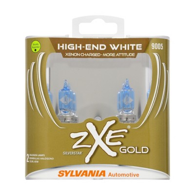 Sylvania 9005SZG.PB2 High Performance SilverStar zXe GOLD 9005 Halogen Fog Light Bulb HID Attitude and Xenon Fueled, White (2 Pack)