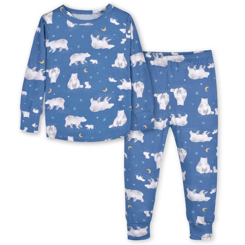 Gerber Infant & Toddler Boys' Buttery Soft Snug Fit Pajama Set, 1 of 5
