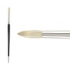 Creative Mark Pro Stroke Premium White Chungking Hog Bristle Artist Paint Brush - Round  - Natural Bristle Brush w/ Great Control Suitable for Oils, - 2 of 4