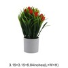 Unique Bargains Artificial Plants Tulip Decorative Pot Plastic 3.15"x3.15"x9.84" 1 Pc - 3 of 4