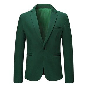 Cloudstyle Men's Suit Jacket One Button Slim Fit Sport Coat Business Daily Blazer - 1 of 4