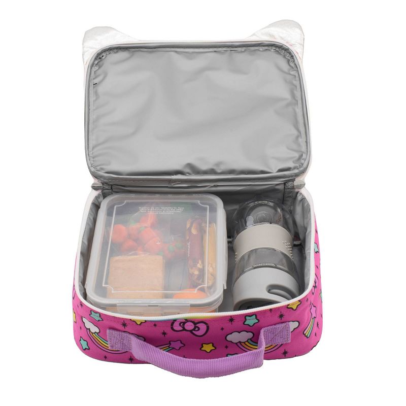 Hello Kitty Kids&#39; Square Lunch Box and Bag - Pink, 5 of 9