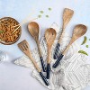 Folkulture Set of 5 Wooden Cooking Utensils - Blue Blue Set of 5 - 2 of 4
