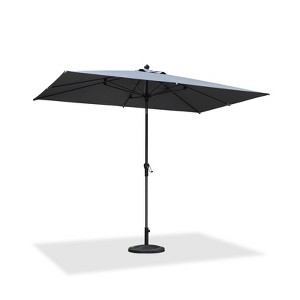 PURPLE LEAF Patio Umbrella Outdoor Table Umbrella Aluminum Frame Market Umbrella Sun Umbrella with 8 Sturdy Ribs - 1 of 4