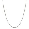 Black Bow Jewelry 2mm Sterling Silver, Solid Singapore Chain Necklace - 3 of 4