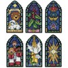 Design Works Plastic Canvas Ornament Kit 2"X4" Set Of 6-Peace On Earth - 3 of 3