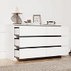Hommoo 6 Drawer Chest of Dressers, Modern Wooden Dresser Chest White - 4 of 4