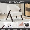 Mid-Century Modern Swivel Accent Chair,Wood Frame Comfy Upholstered Reading Side Chair Easy Assembly for Living Room - 4 of 4