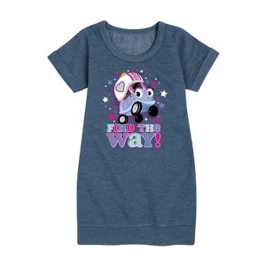 - Little Tikes - Find the Way Graphic Short Sleeve Fleece Dress - 1 of 4