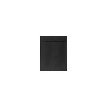 LUX 10" x 13" 80lbs. Square Flap Open End Envelopes Black Linen 50/Pack 4897-BLI-50