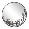 SPI Home Starfish and Crab Wall Mirror – 22" Round Cast Iron Frame with Coastal Marine Design, Rustic Bronze Sea Life Decor - 2 of 3