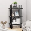 vidaXL Gray Storage Shelf 23.6"x11.8"x41.3", Engineered Wood and Metal, Multi-use Design, Ideal for Home or Professional Use, Assembly Required - 2 of 4