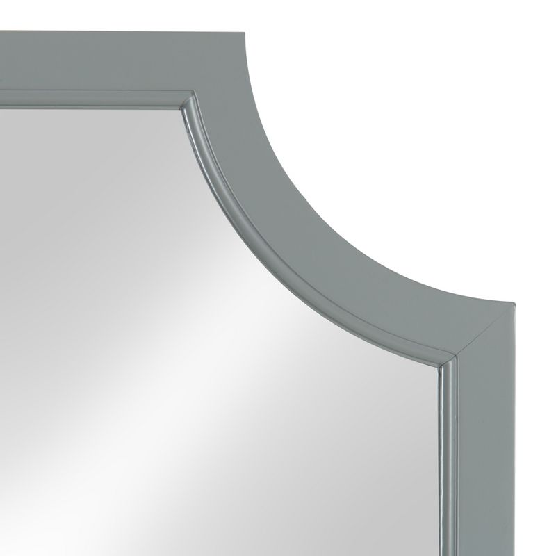 Kate and Laurel Hogan Wood Framed Mirror with Scallop Corners, 5 of 11
