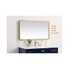 Elegant Lighting Pier 18x36 inch LED Mirror with Adjustable Color Temperature 3000K/4200K/6400K in Brass - 3 of 4
