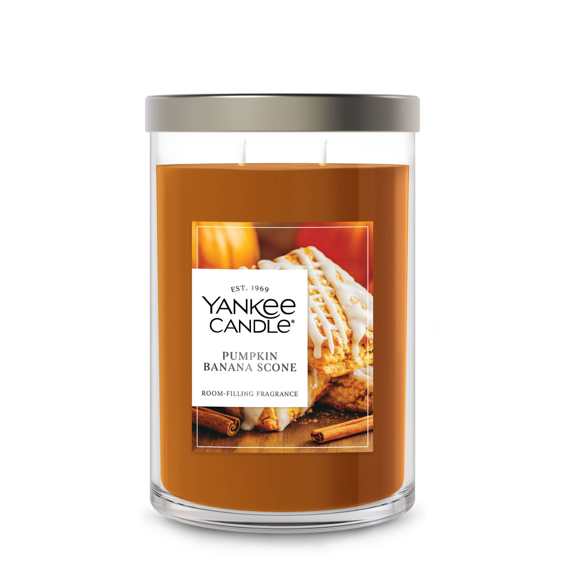 20oz Signature Tumbler Pumpkin Banana Scone - Yankee Candle: Soy Wax, Glass Jar, Dual Wick, Fall Aroma