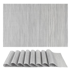 REGALWOVEN Placemats Set of 8 Woven Placemats for Dining Table Decor - 1 of 4