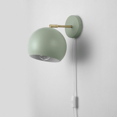 Ove Wall Sconce deals Green Plug-in On/Off Switch