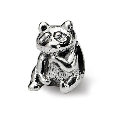 Black Bow Jewelry Sterling Silver Raccoon Bead Charm