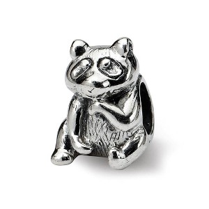 Black Bow Jewelry Sterling Silver Raccoon Bead Charm - 1 of 3