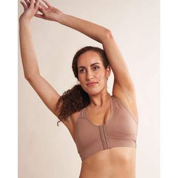 Leading Lady The Lora - Back Smoothing Lace Front-closure Bra In Whisper  Nude, Size: 48d : Target