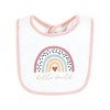 Hudson Baby Infant Girls Cotton Bibs, Modern Rainbow, One Size - 3 of 4