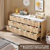 60.6" Wide Fluted Dresser - 9 Deep Drawers, Curved Profile Wooden Chest of Drawers (Bedroom/Living Room/Kids Room/Hallway) - 4 of 4