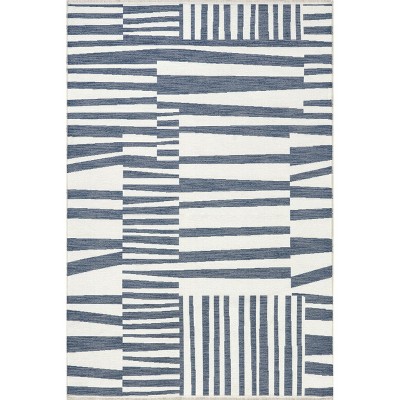 nuLOOM Kelcey Versa Collection Reversible SuperiorWash Machine Washable Stain-Resistant Indoor Area Rug