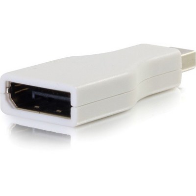 C2G Mini DisplayPort to DisplayPort Adapter - Mini DP to DP - M/F White - 1 x DisplayPort Female Digital Audio/Video