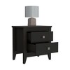 Depot E-Shop Nightstand 24"H, Two Drawers, Four Legs, Superior Top - 2 of 4