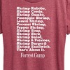 Women's - Forrest Gump - Bubbas Shrimp List Short Sleeve Graphic T-Shirt - 2 of 4