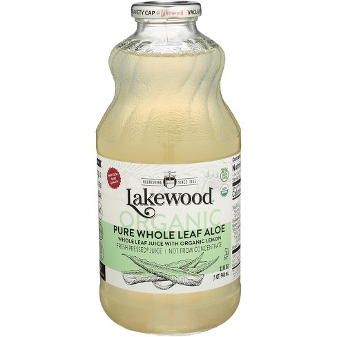 Lakewood Organic Pure Whole Leaf Aloe Juice 32 Fl Oz Target