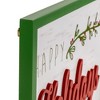 Northlight 15.75" Framed "Happy Holidays" Christmas Wooden Wall Sign - 4 of 4