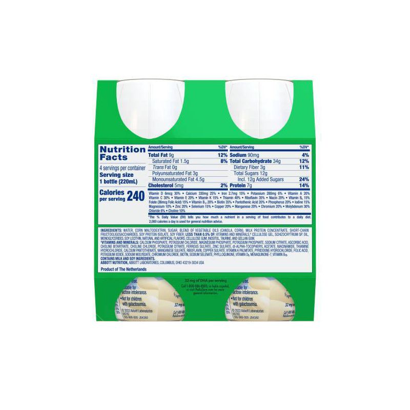 PediaSure Fiber Pediatric Supplement - Vanilla - 29.75 fl oz/4ct, 3 of 16