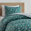 Nestl Modern Comforter Set, 3 Piece Botanical Bedding Set, Reversible Comforter Bed Set - 3 of 4