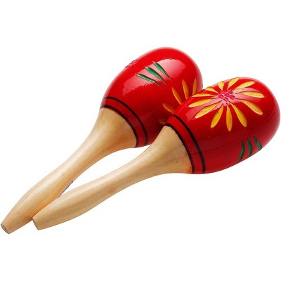 Stagg MRW-26 Wooden Maracas Flower Finish Red
