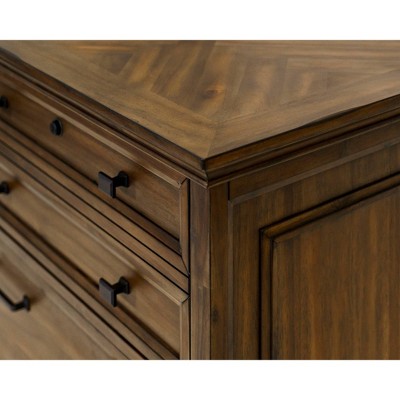Porter Brown Wood 2-Drawer Lockable Lateral File Cabinet