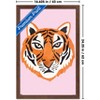 Trends International Illustrated Cool Tiger Framed Wall Poster Prints - 3 of 4