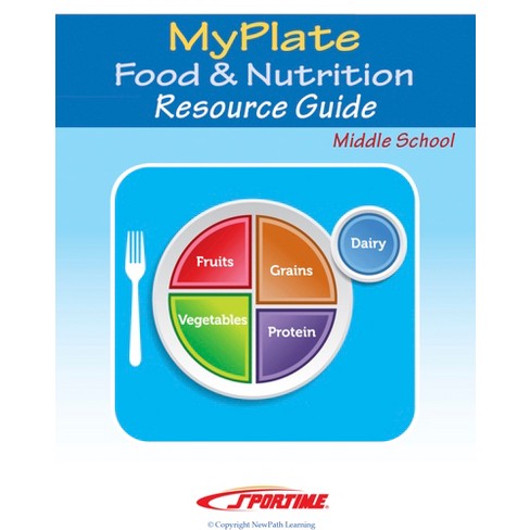 Sportime Myplate Food & Nutrition Student Learning Guide, 44 Pages 