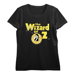 Wizard Of Oz Dorothy Vintage Logo Women's Crew Neck Short Sleeve Crop Tee - 1 of 2