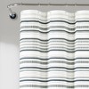72"x72" Urban Woven Yarn Dyed Eco-Friendly Recycled Cotton Shower Curtain Navy - Lush Décor: Bathroom Accessory, Plain Weave - 2 of 4