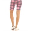 Women's Plaid Biker Babe Shorts - LOVE IT - 3 of 4