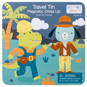 Stephen Joseph Gifts Kids Travel Tin Magnetic Dress Up - 1 of 4