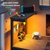 Bestier 44” Gaming Desk with LED Lights, PC Gamer Desk with 4 Tier Adjustable  Shelves & Storage Bag, Computer Office Desk for Small Spaces - 2 of 4