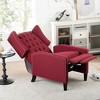 PU Manual Wingback Recliner Chair with 3-Position Adjustment and Decorative Nailhead Trim - 4 of 4