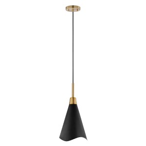 Nuvo Lighting Tango 1 - Light Pendant in  Matte Black/Burnished Brass - 1 of 1