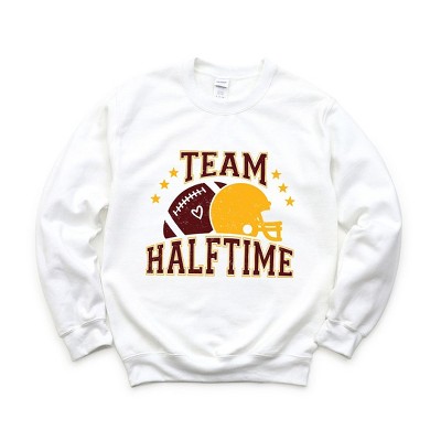 Simply Sage Market Women's Graphic Sweatshirt Team Halftime Distressed - Maroon