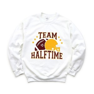 Simply Sage Market Women's Graphic Sweatshirt Team Halftime Distressed - Maroon - 1 of 4