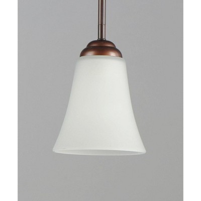 Vital Oil Rubbed Bronze Mini Pendant with Frosted Glass Shade