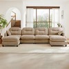 DOMETOUR Modular Sectional U Shaped Couch With Ottoman,Soft Chenille Fabric Tufted Cushion Backrest Design for Bedrooms Living Rooms - 2 of 4