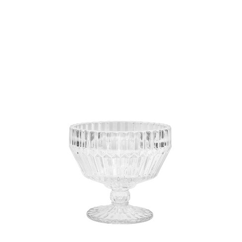 4pk 8oz Fluted Glass Parfait Cup Set Clear - Hearth & Hand™ With Magnolia :  Target